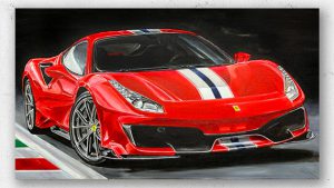 Ferrari 458 Speciale Artwork by Hans Baakman