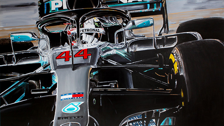 Lewis Hamilton Artwork by Hans Baakman