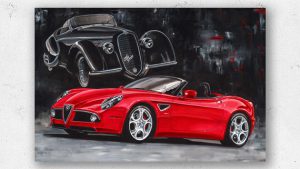 Alfa Romeo 8C Artwork Hans Baakman
