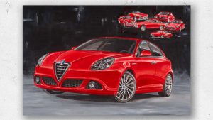 Artwork Alfa Romeo Giulietta Hans Baakman