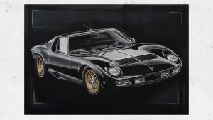 Lamborghini Miura Artwork painting